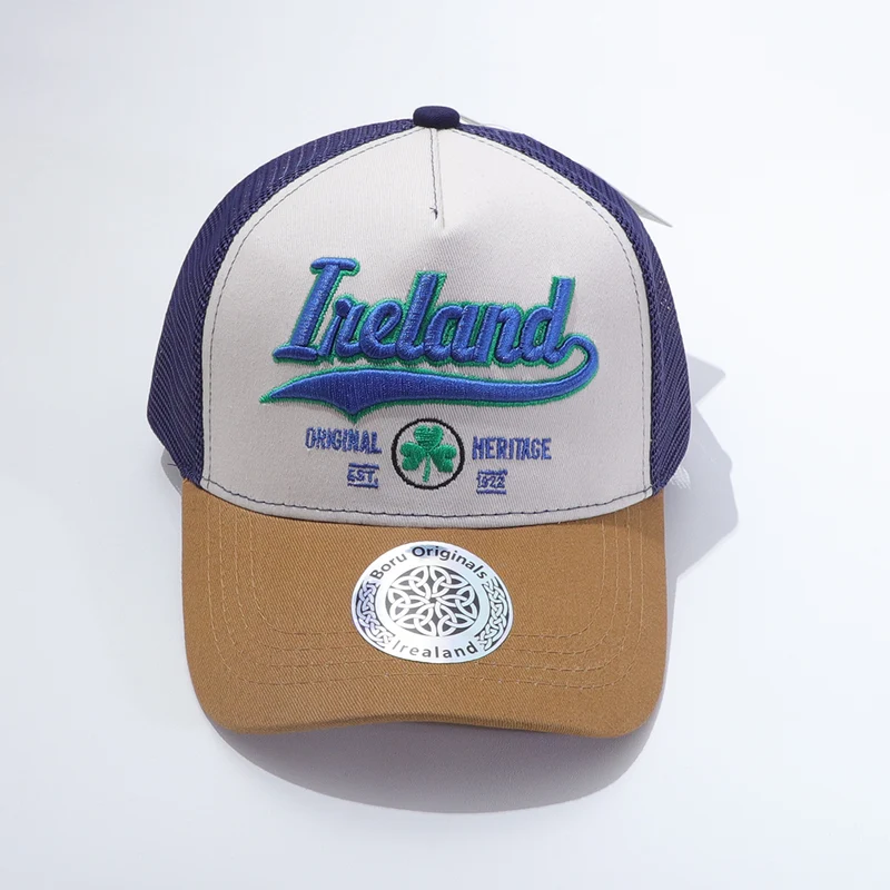 Ireland Blue and Mustard Trucker Cap