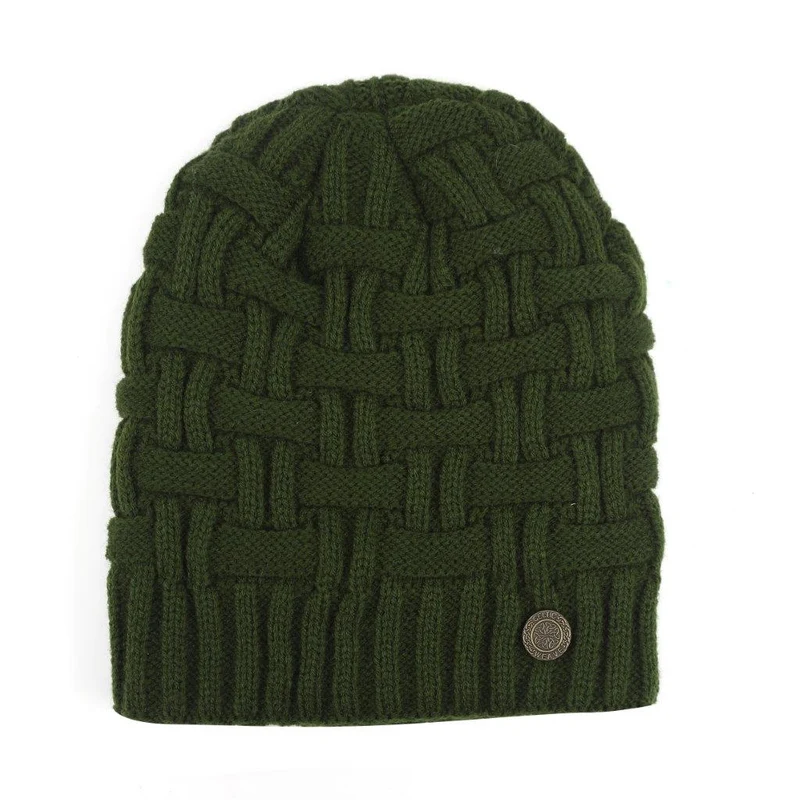 Celtic Basket Weave Green Beanie