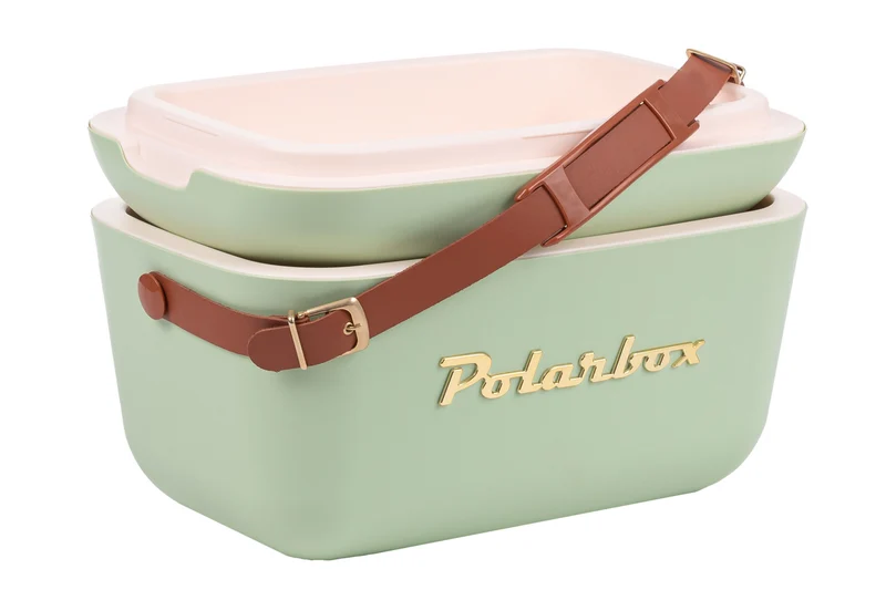 Polarbox Kühlbox mit Schultergurt - Olive Green-Gold - 20 Liter