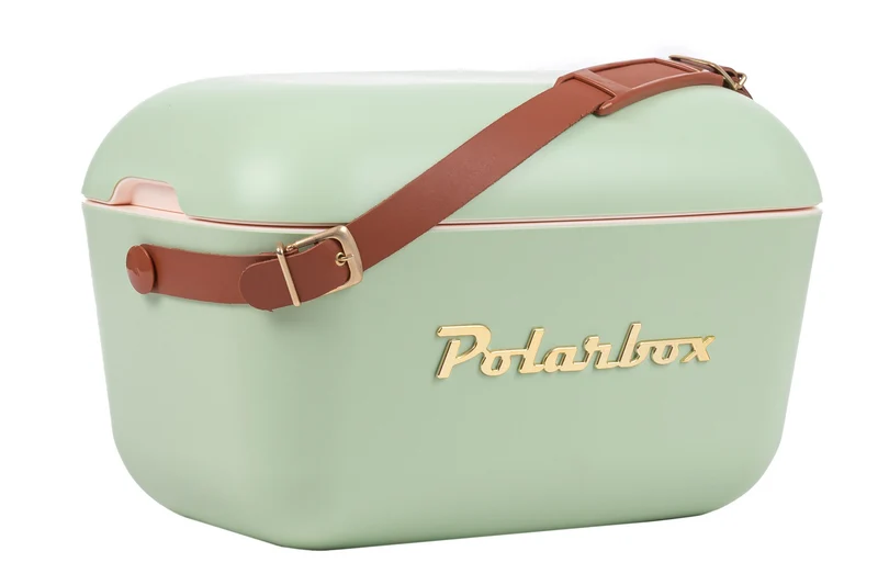 Polarbox Kühlbox mit Schultergurt - Olive Green-Gold - 20 Liter