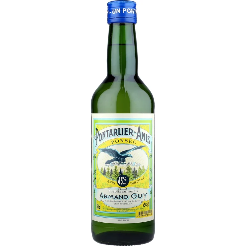 Distillerie Pierre Guy Pontarlier Anis Distille Ponsec 45% 0,5L FL