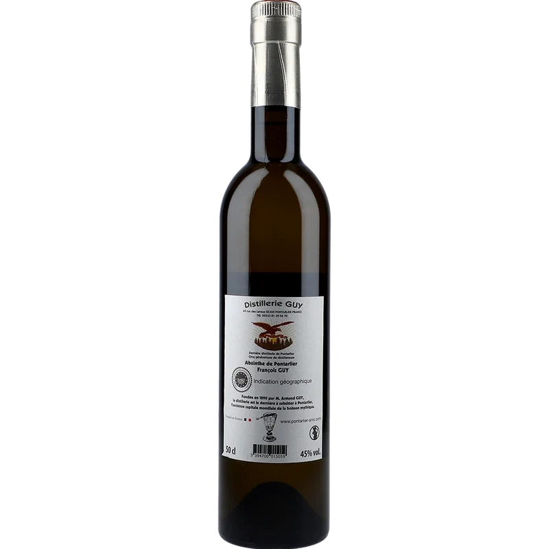 Distillerie Pierre Guy Absinthe de Pontarlier Francois Guy 45% 0,5L FL
