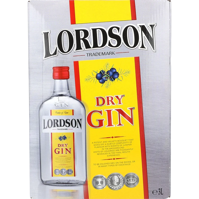 Lordson Dry Gin 37.5 % 3L BIB