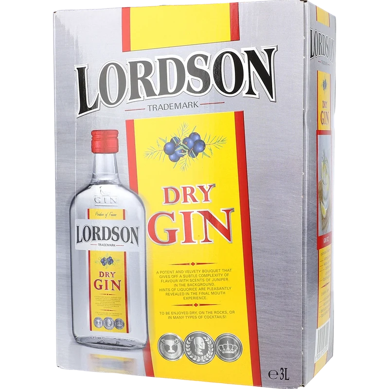 Lordson Dry Gin 37.5 % 3L BIB