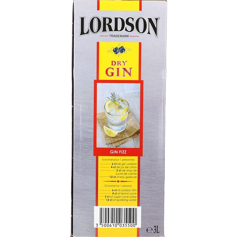 Lordson Dry Gin 37.5 % 3L BIB