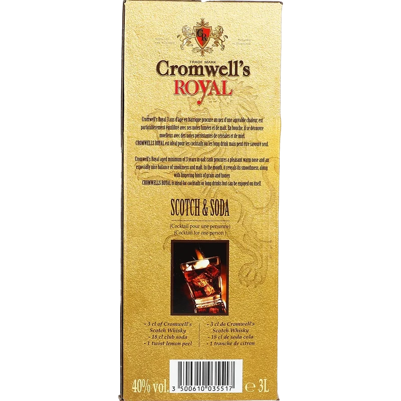Cromwell's Royal 40 % 3L BIB