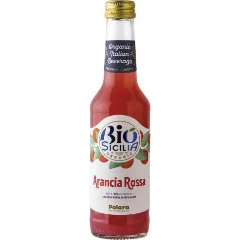 Aranciata Rossa Polara Bio, Confezione da 12 Bottiglie x 27,5 cl