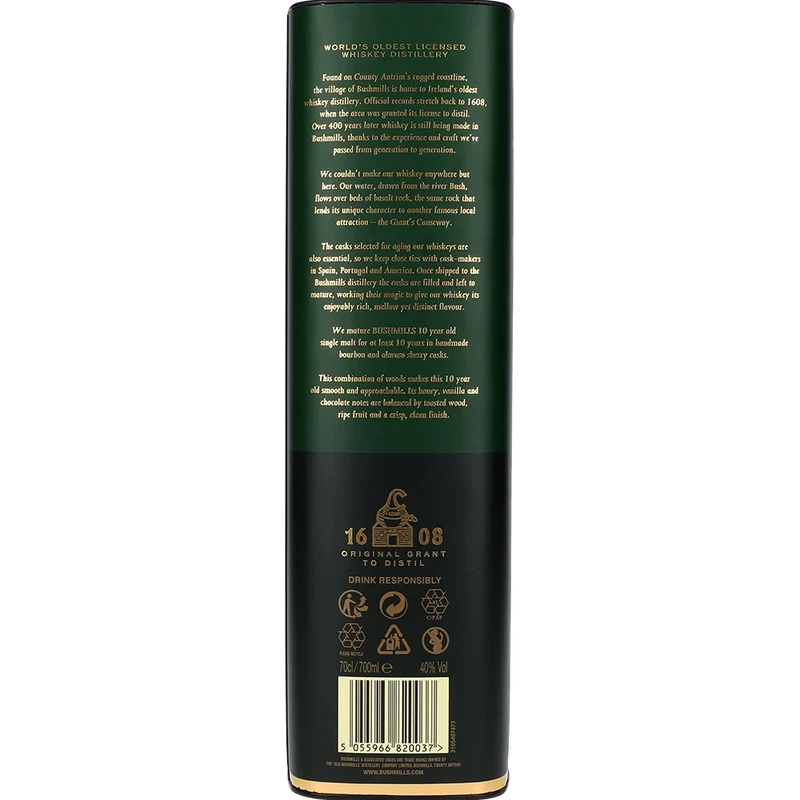 Bushmills 10y 40 % 0,7L FL