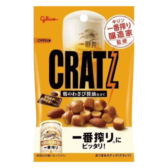 GLICO Cratz Hühner Wasabi Sojasauce Gebäck 42g