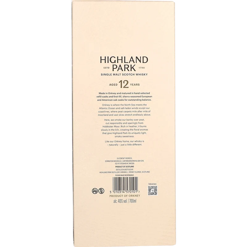 Highland Park 12y 40% 0,7L FL