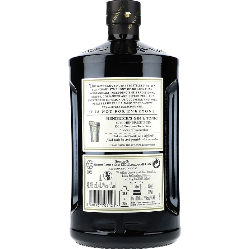 Hendrick's Gin 41,4% 1L FL