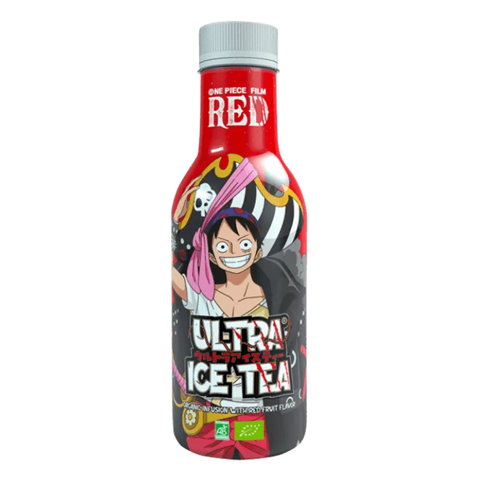 ULTRA ICE TEA BIO One Piece RED Luffy 500ML Bio Eistee