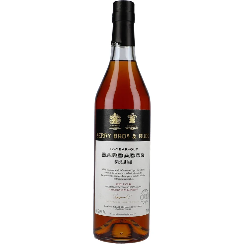 Berry Bros & Rudd Barbados Single Cask Rum Cask Strength 12YO 62,6% 0,7L FL