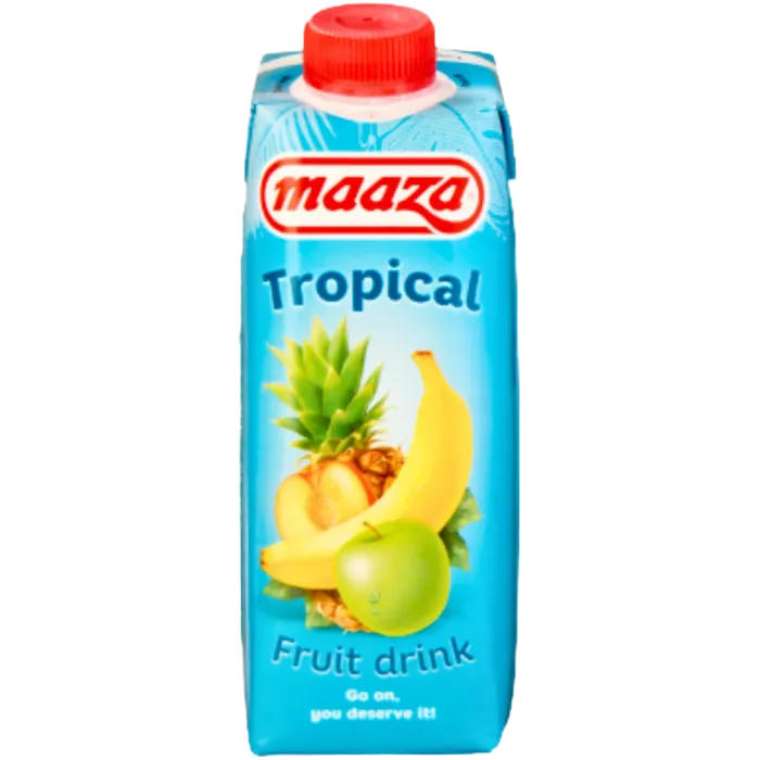 MAAZA Tropical Getränk 330ML Tropisches Multi Fruchtgetränk im Tetrapak