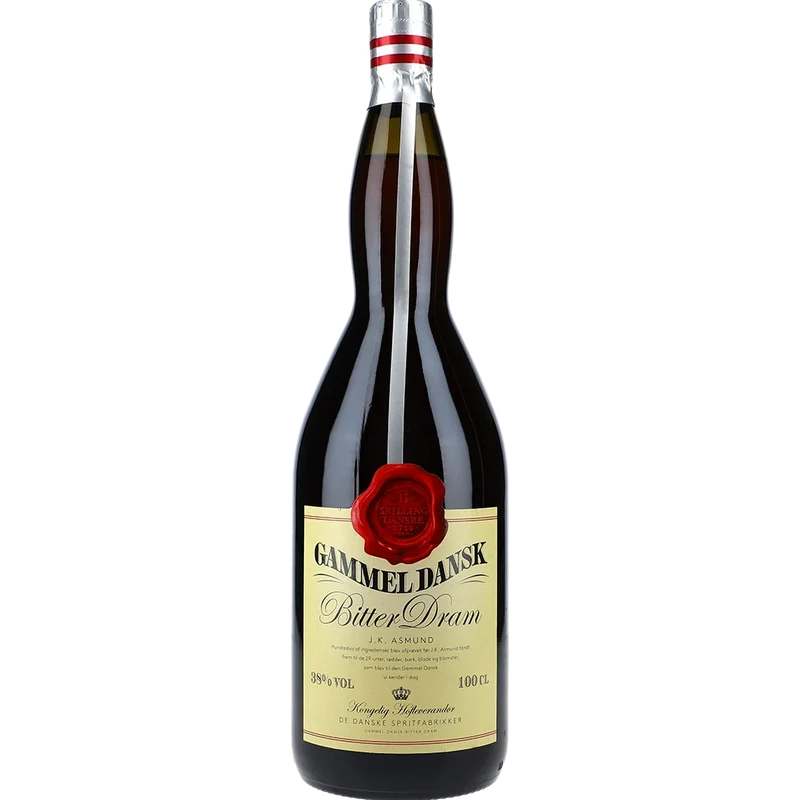 Gammel Dansk Bitter Dram 38% 1L FL