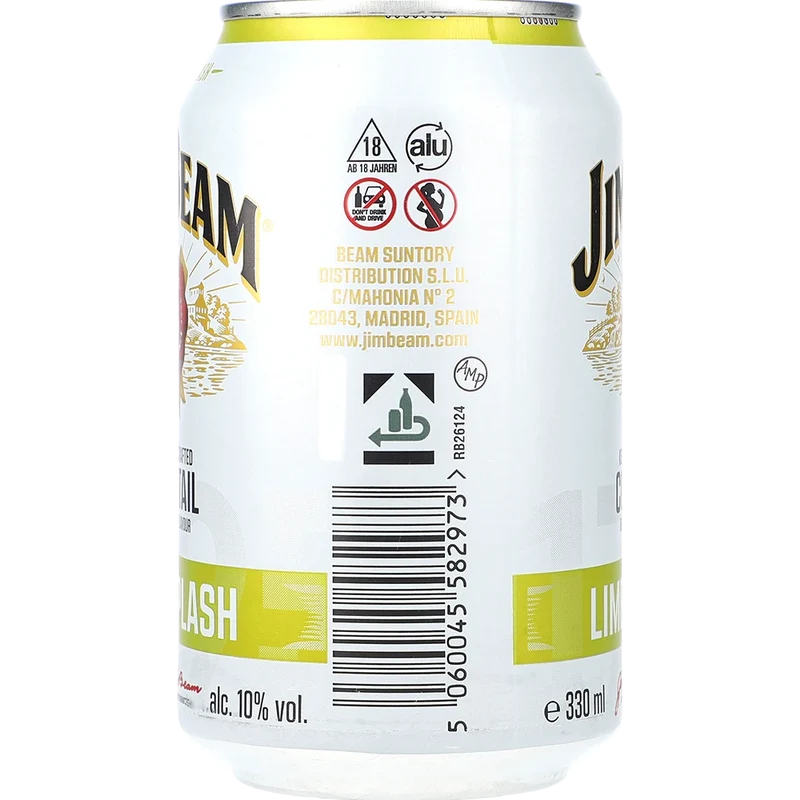 Jim Beam Lime Splash 10 % 0,33L DS