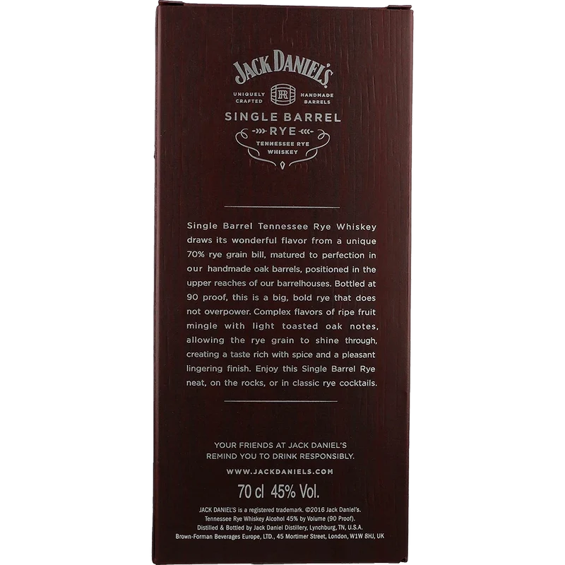 Jack Daniel's Single Barrel Rye 45 % 0,7L FL