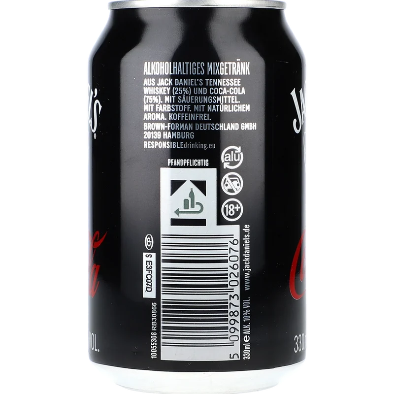 DPG Jack Daniel's & Cola 10% 0,33L DS