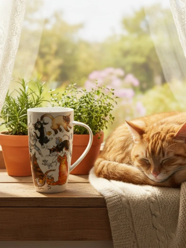Dunoon Henley Pussy Galore Mug