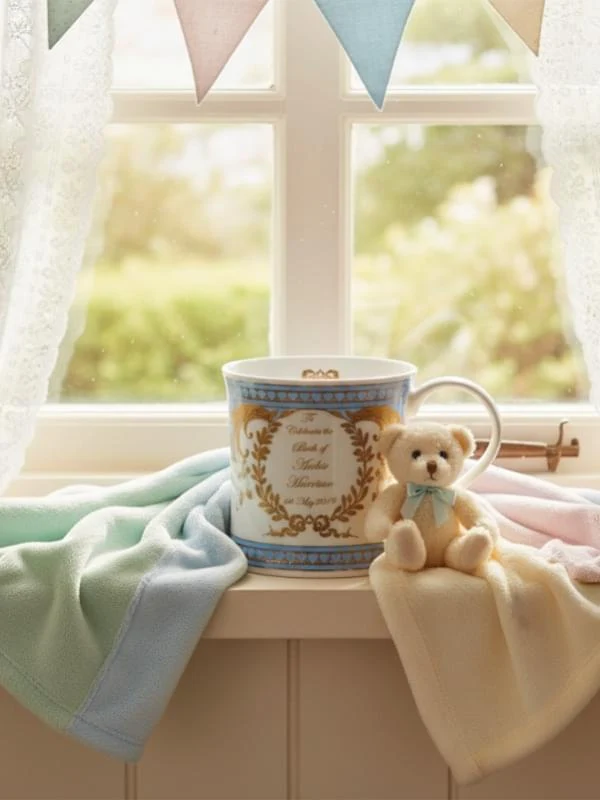 Dunoon Celebrate Birth of Archie Harrison Mugs