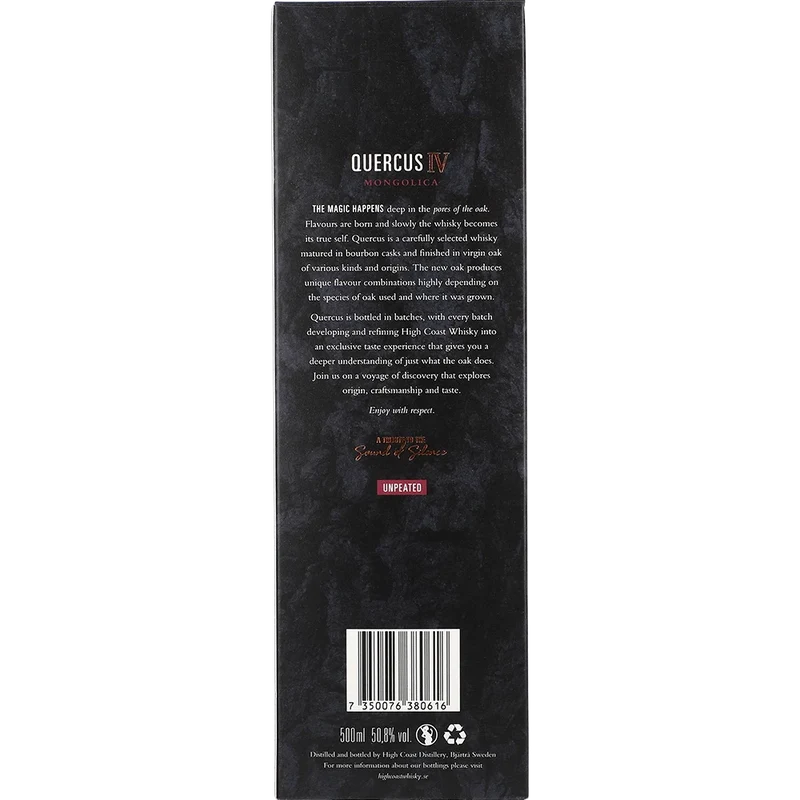 High Coast Box Quercus IV Mongolica 50.8 % 0,5L FL