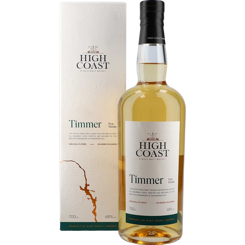 Box Whisky High Coast TIMMER Peat Smoke 48 % 0,7L FL