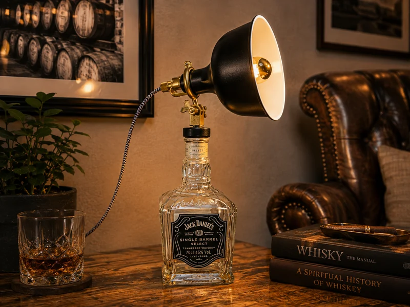 Whisky-Öllampe Dalmore | Handgemachte Öllampe aus Dalmore Whiskey Flaschen | Upcycling | Individuell | Geschenk | Schottland | Deko