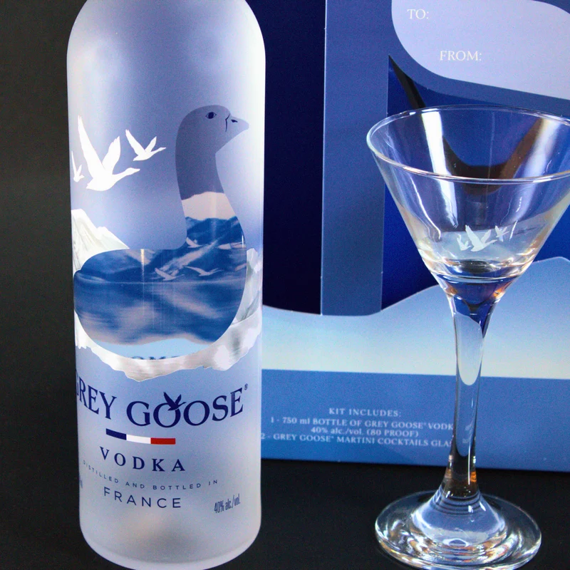 Premium Vodka Gift Basket for Him – Grey Goose Vodka Gift Set