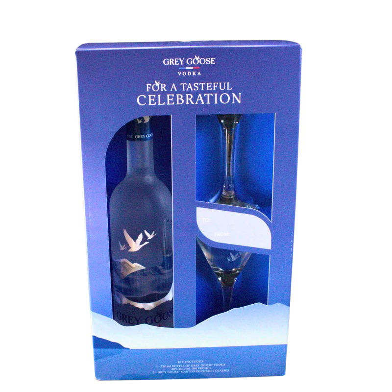 Premium Vodka Gift Basket for Him – Grey Goose Vodka Gift Set