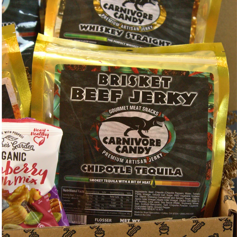Beef Jerky Sampler Gift for Men - Boozy Jerky BroBox