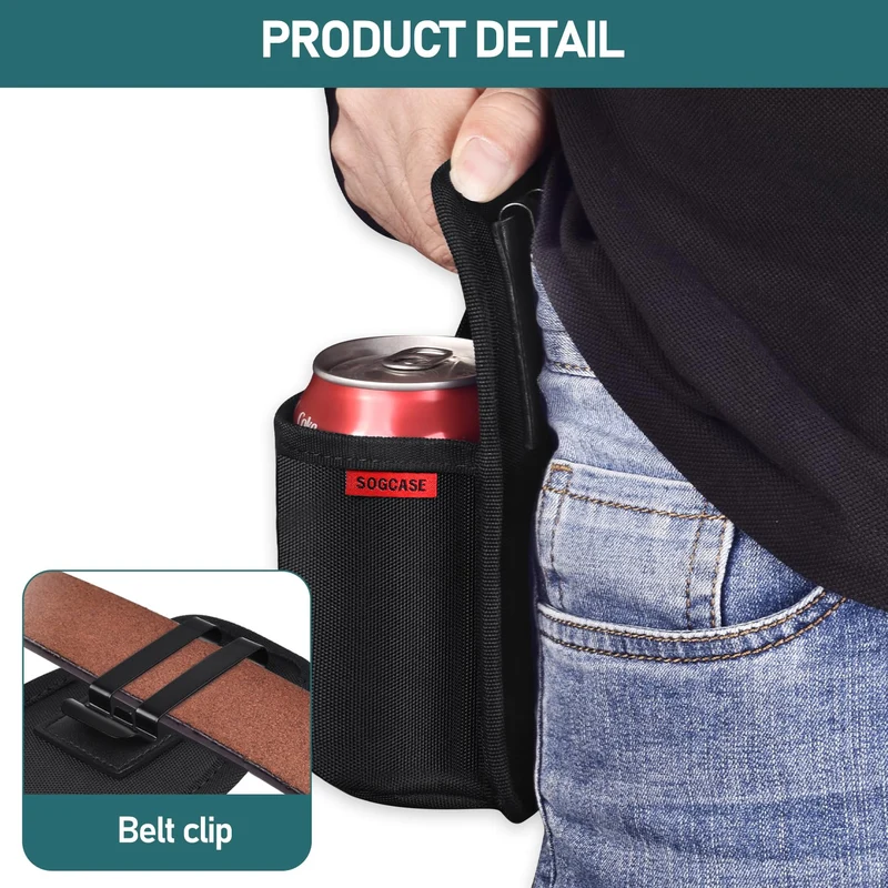 SOGCASE Beer Holster, Water Bottles Drink Belt Holder for Outdoor