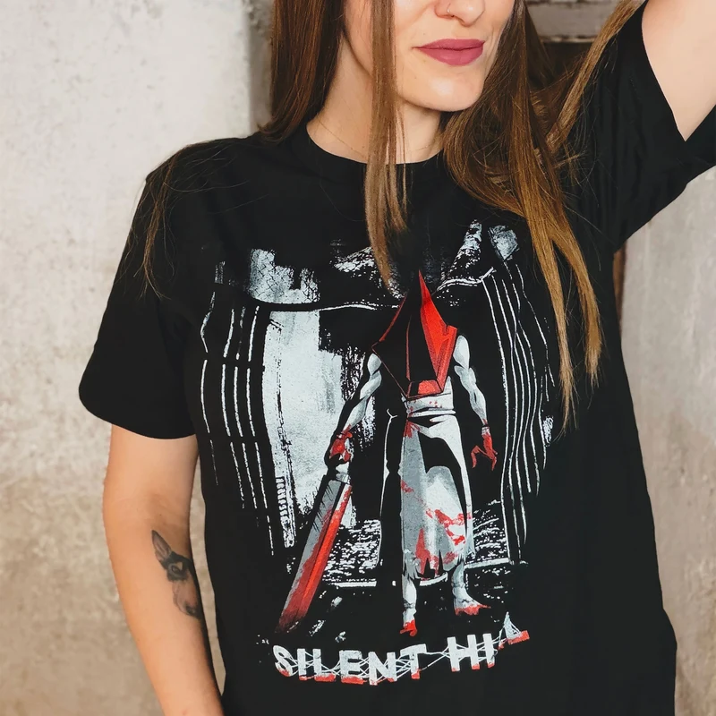 Pyramid Head T-Shirt schwarz für Silent Hill Fans