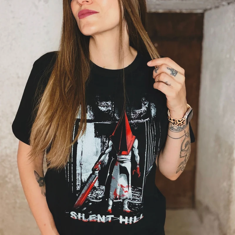 Pyramid Head T-Shirt schwarz für Silent Hill Fans