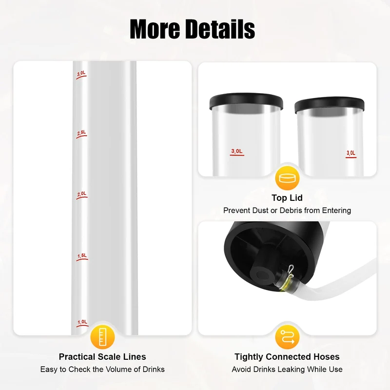 Portable Beer Dispenser, Dual Tank Backpack Drink Dispenser, Backpack Beer Liquor Dispenser,Party Beverage Drink Dispenser