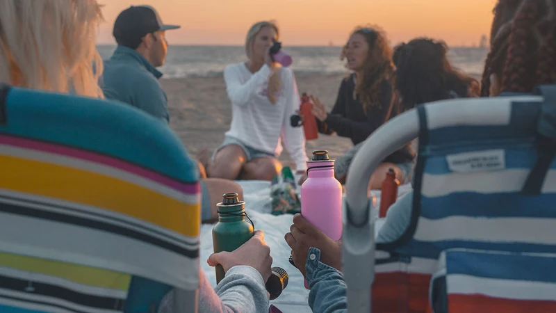 BottleKeeper - The Standard 2.0 - The Original Stainless Steel Bottle Holder and Insulator to Keep Your Beer Colder (Stainless)