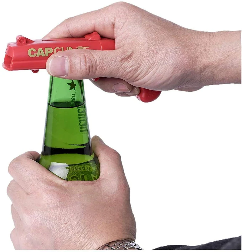 Shuirexue Cap Gun Beer Bottle Opener, Bottle Openers party favors [ 3 in 1 Pack] Gamer bottle opener for BBQ, Party, Bar, Drinking Bottle Opener with family, friends and drinking buddies