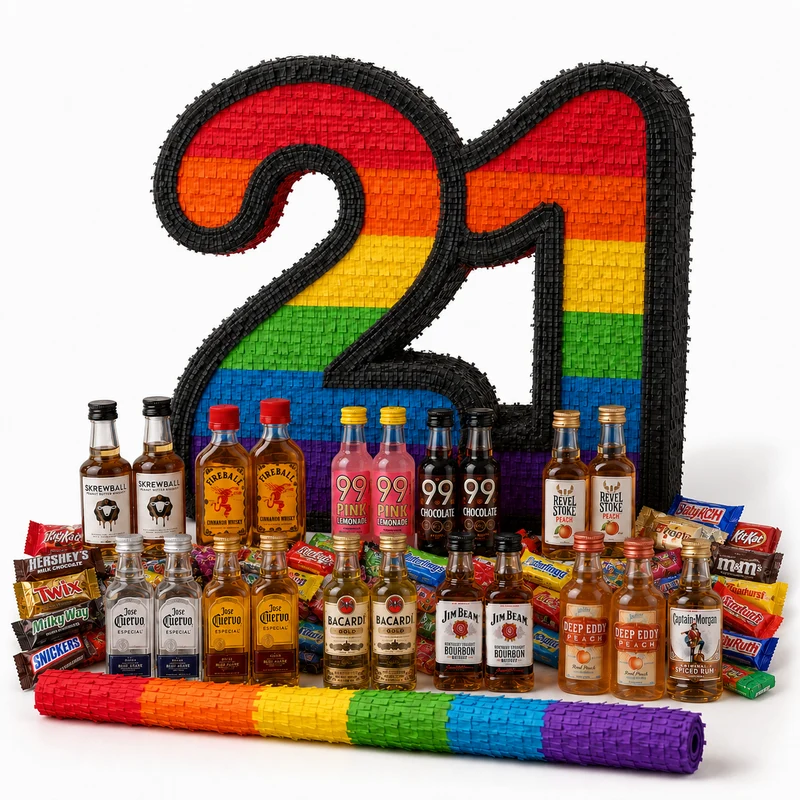 21st Birthday Gift - Boozy Pinata