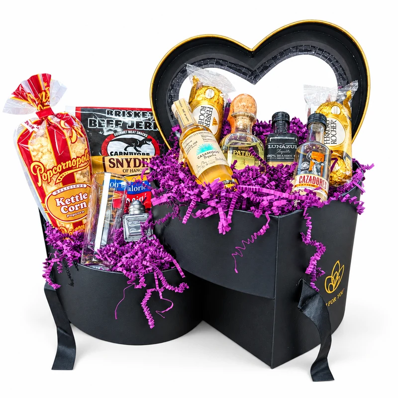 Black Tequila Heart - Valentine's Day Gift for Guys
