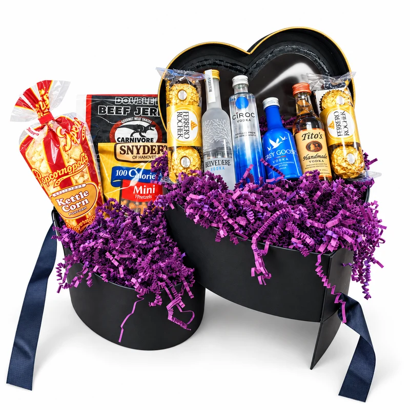 Black Vodka Heart - Valentine's Day Gift