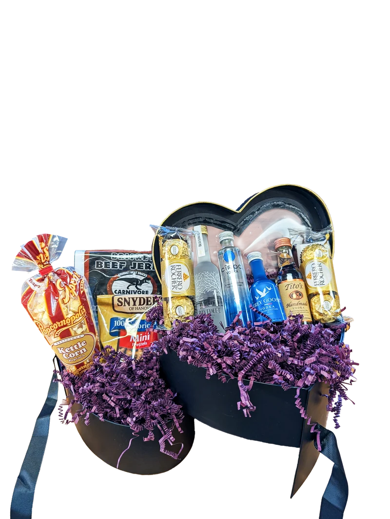 Black Vodka Heart - Valentine's Day Gift