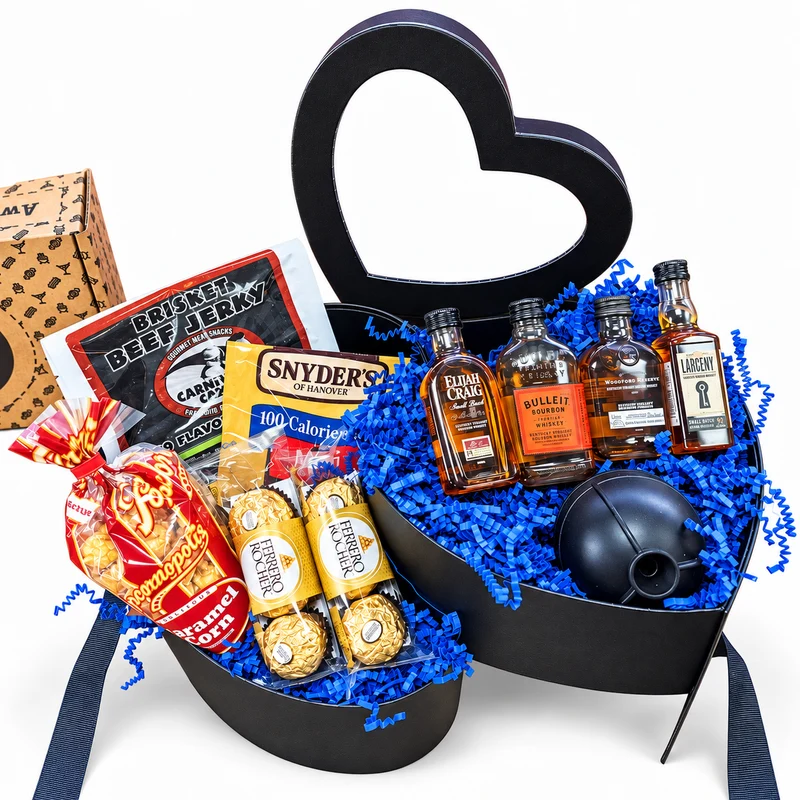 Black Whiskey Heart - Valentine's Day Gift for Men