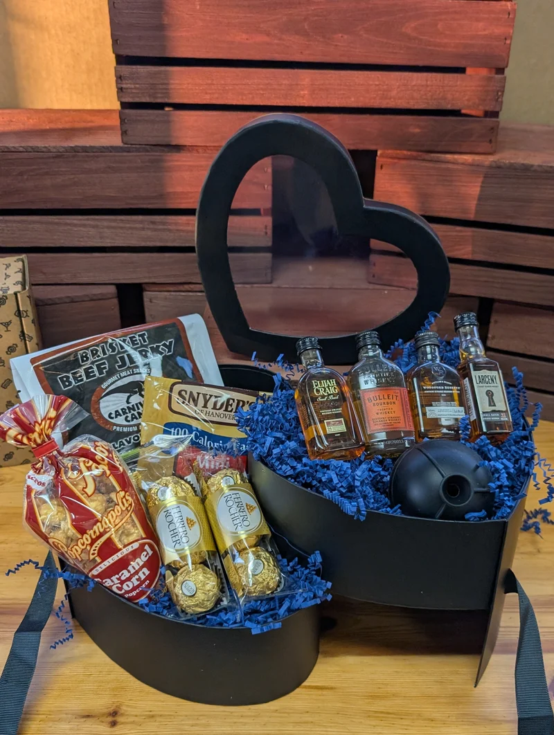 Black Whiskey Heart - Valentine's Day Gift for Men