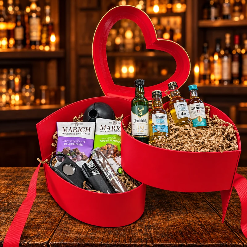 Scotch Heart - Valentine's Day Gift Basket for Men