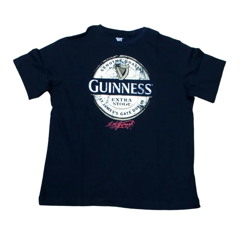 Guinness M Herren T-Shirt Schwarz