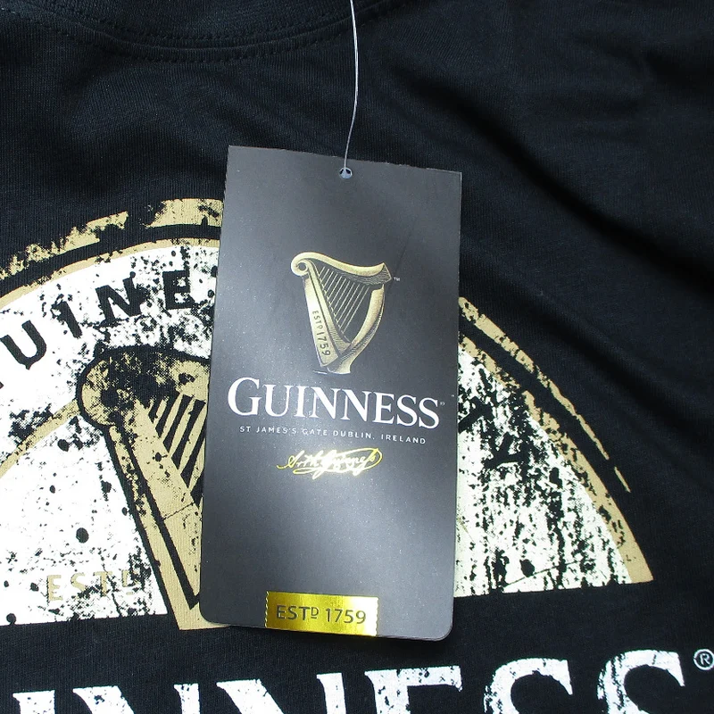 Guinness M Herren T-Shirt Schwarz