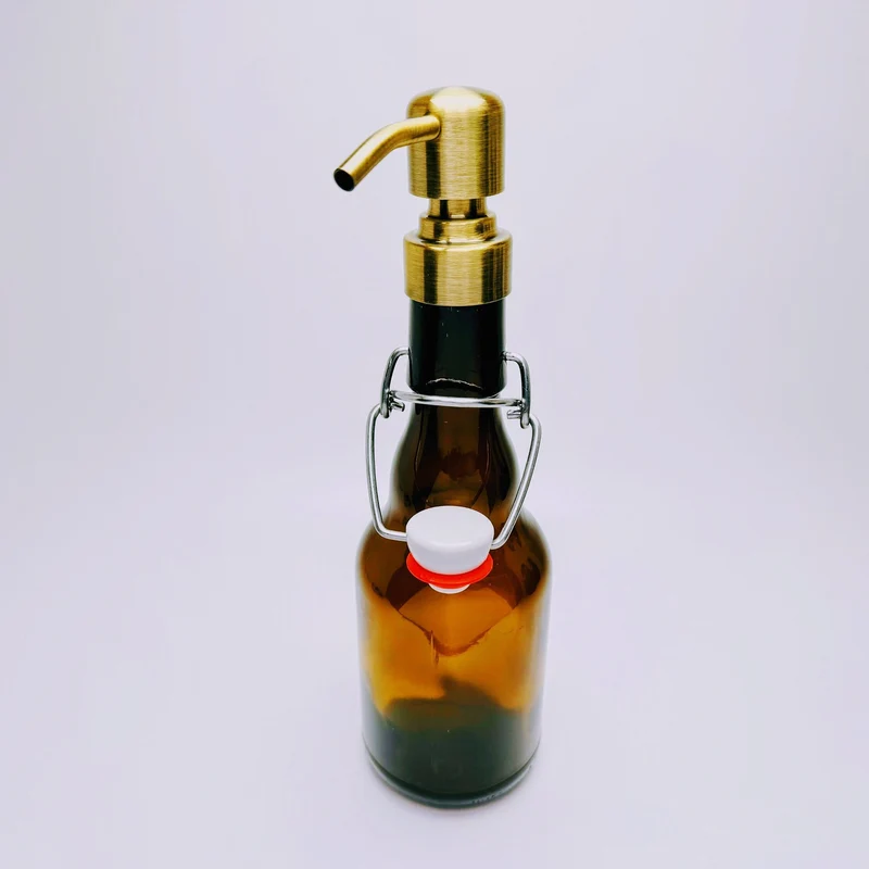 Bügelflaschen Seifenspender “Bügel Brause“ | Nachfüllbar & Handgemacht | Upcycling Geschenk für Flensburg Fans | Ideal für Bierliebhaber