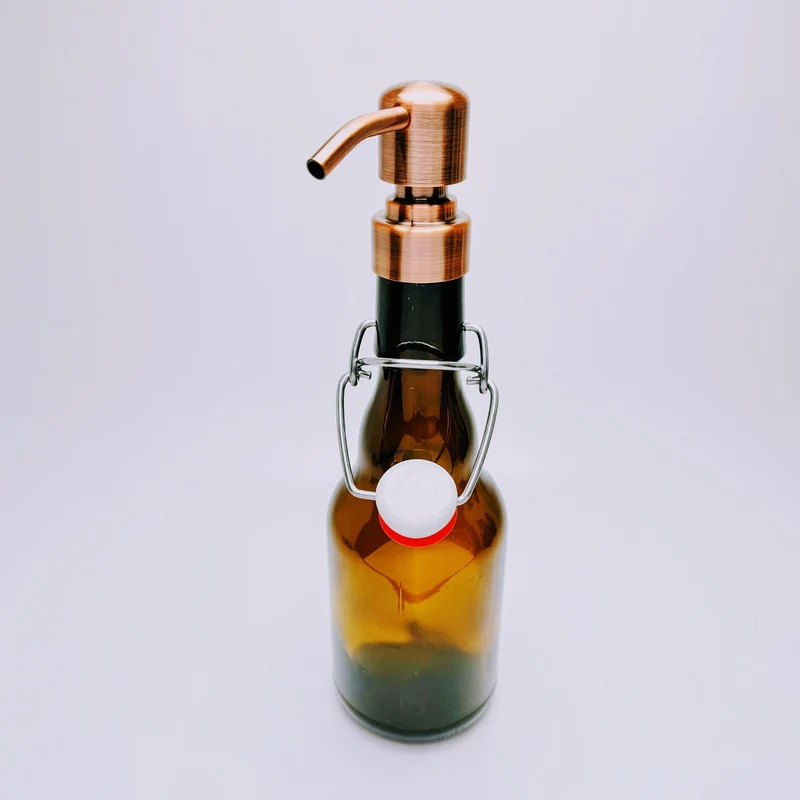 Bügelflaschen Seifenspender “Bügel Brause“ | Nachfüllbar & Handgemacht | Upcycling Geschenk für Flensburg Fans | Ideal für Bierliebhaber