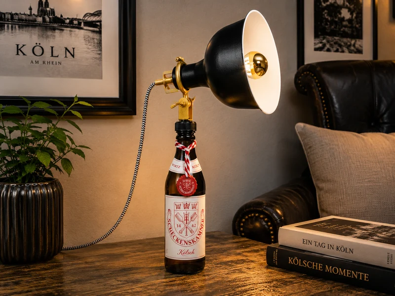 Kölsch Seifenspender aus echter Kölschflasche – Handgemachter nachfüllbarer Design Pumpspender – Geschenkidee aus Köln für Bier Liebhaber