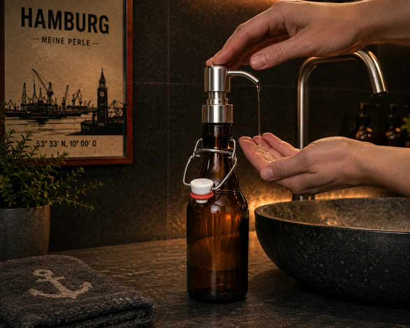 Bügelflaschen-Öllampe “Bügel Burner“ | Handgemachte Öllampe aus Bierflaschen | Ideal für Garten & Balkon | Perfektes Bierliebhaber Geschenk