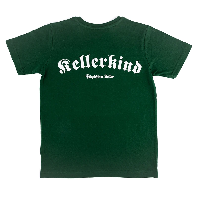 Unisex Kinder T-Shirt "Kellerkind" grün